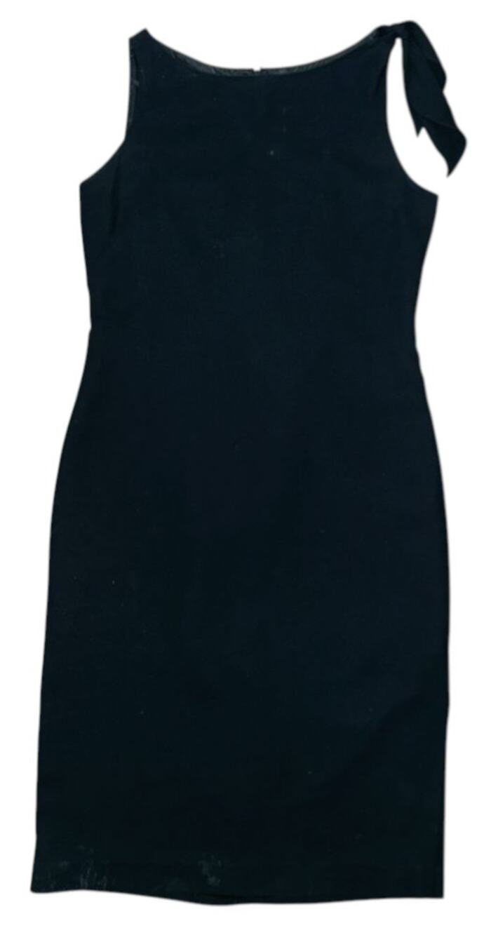 David Warren New York Lined Black Sheath Dress Women's Size 8